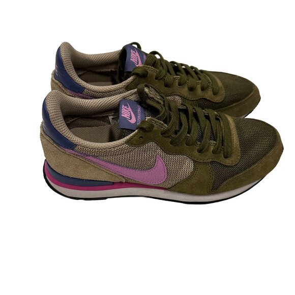 NIKE‎ Lunar Internationalist Casual Sneakers - EUC - Women's Size 6 - army green - Picture 8 of 12